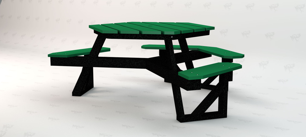 Hexagon Picnic Table thumbnail 6