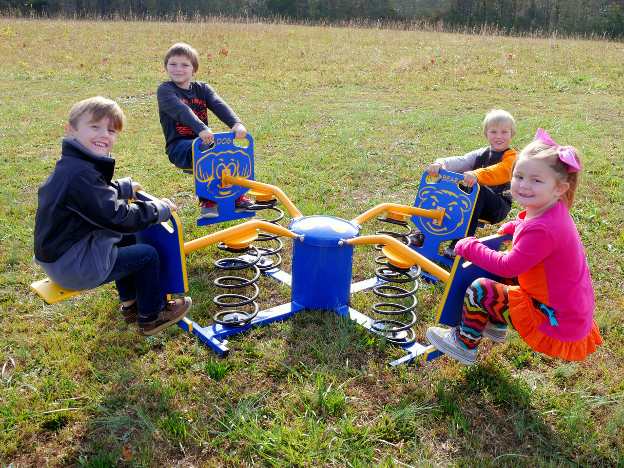 Infinity Animal Spring Bouncer 4-Seat thumbnail 6