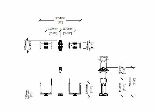 Royal Double Station Country Skier thumbnail 5