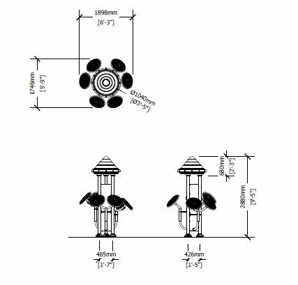 Royal Triple Station Tai Chi Hand Swing thumbnail 2