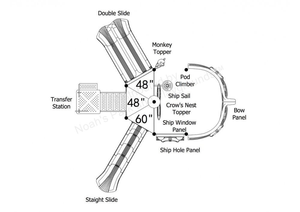 Pacific Expedition Pirate Ship Play Structure thumbnail 4