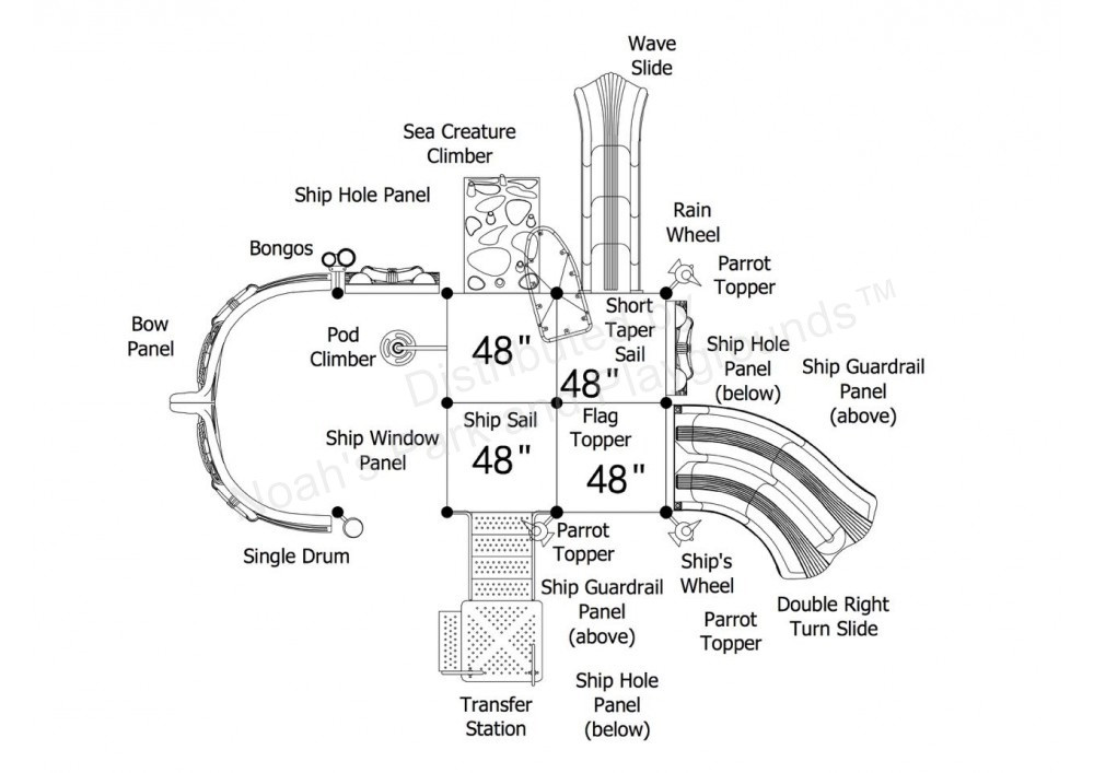 Bravo Pirate Ship Play Structure thumbnail 4
