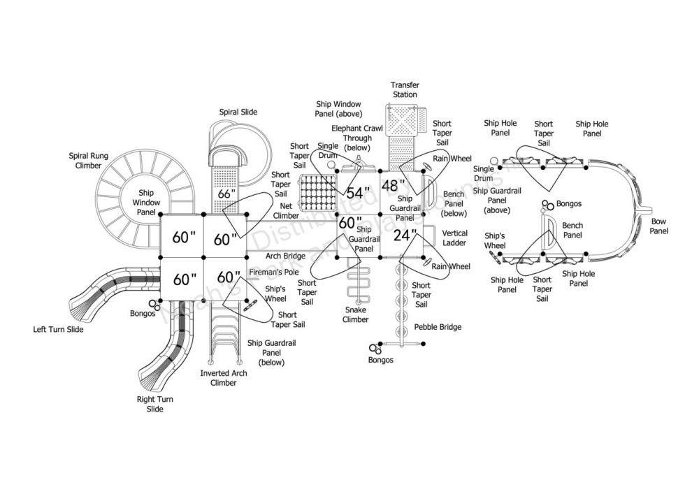 Captain's Pirate Ship Play Structure thumbnail 4