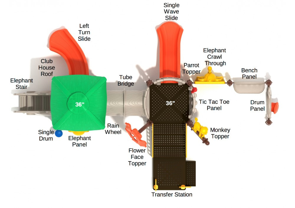 Jumpin' Jaguar Tree House Play Structure thumbnail 3
