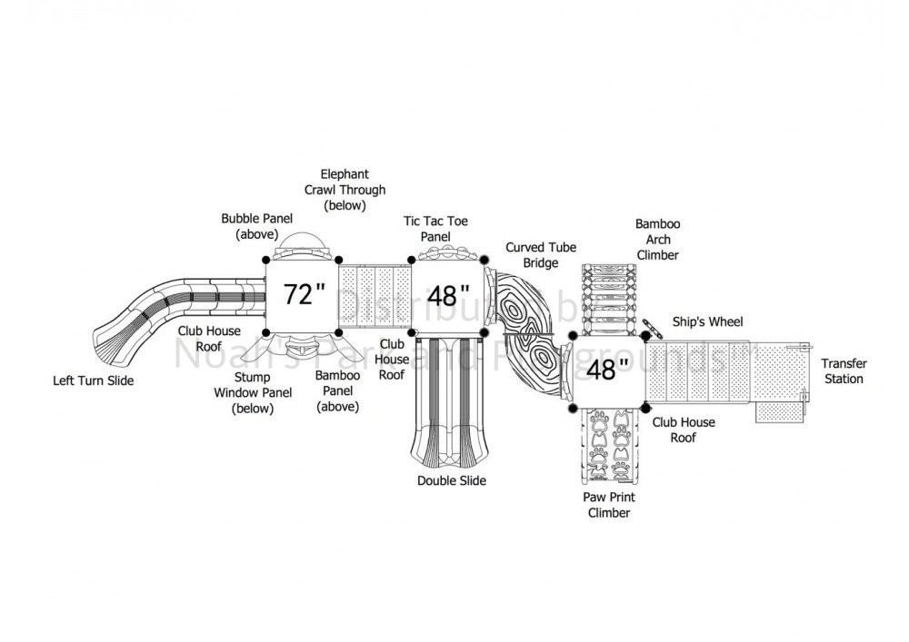 Oscar Orangutang Tree House Play Structure thumbnail 4