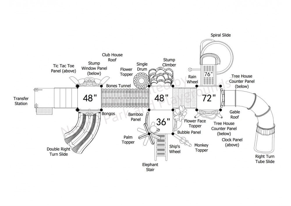 Polly Parrot Tree House Play Structure thumbnail 5