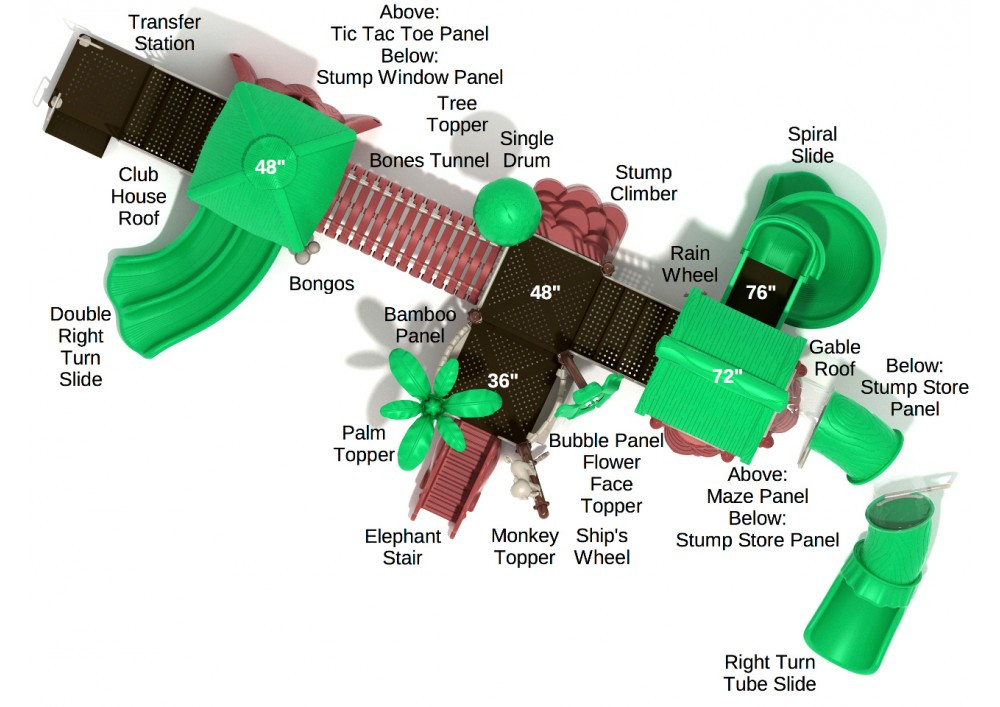 Polly Parrot Tree House Play Structure thumbnail 3