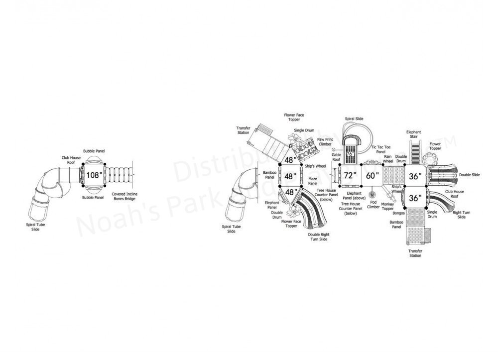 Wicked Wombats Tree House Play Structure thumbnail 4