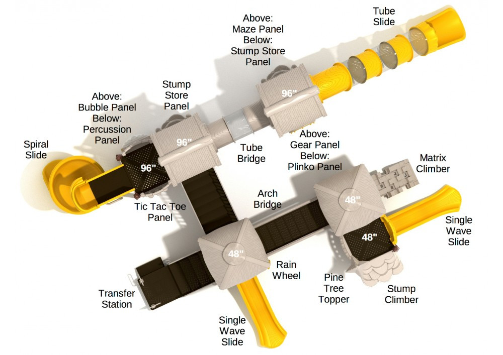 Hyena Hideout Tree House Play Structure thumbnail 3