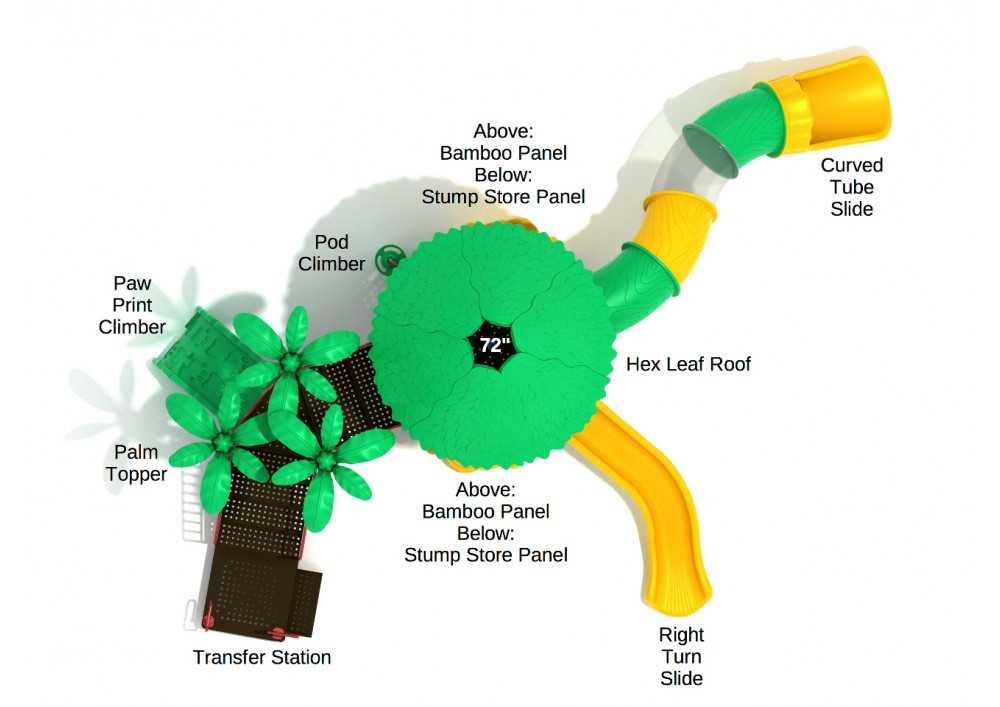 Lumbering Lemur Tree House Play Structure thumbnail 4