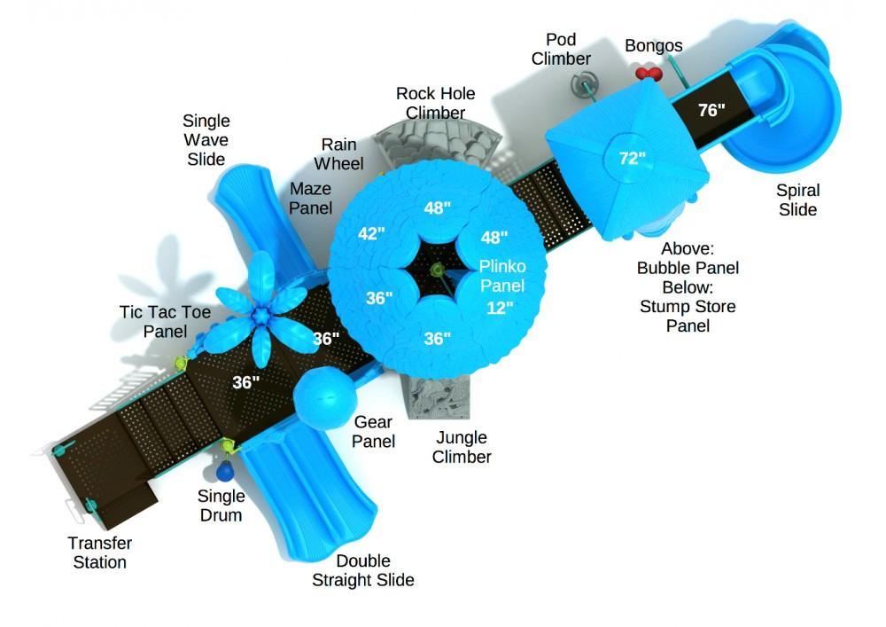 Romping Rhinoceros Tree House Play Structure thumbnail 3
