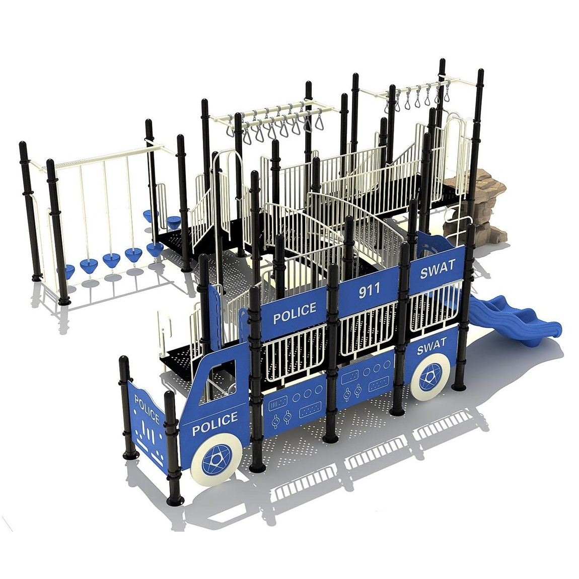 Hitchcock Police Themed Playground Structure thumbnail 1