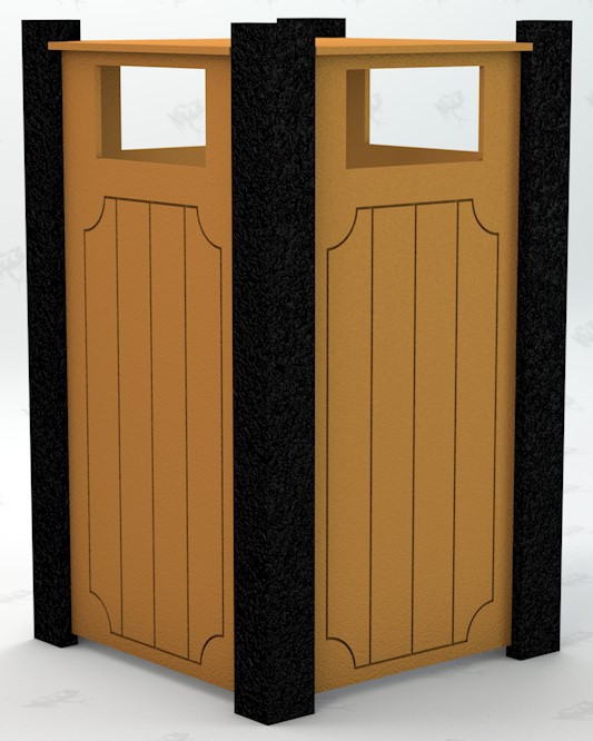 32 Gallon Ridgeview Trash Receptacle thumbnail 1