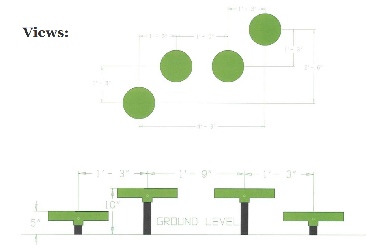 Dog Park Dalmatian Climbing Discs - Set of 4 thumbnail 2