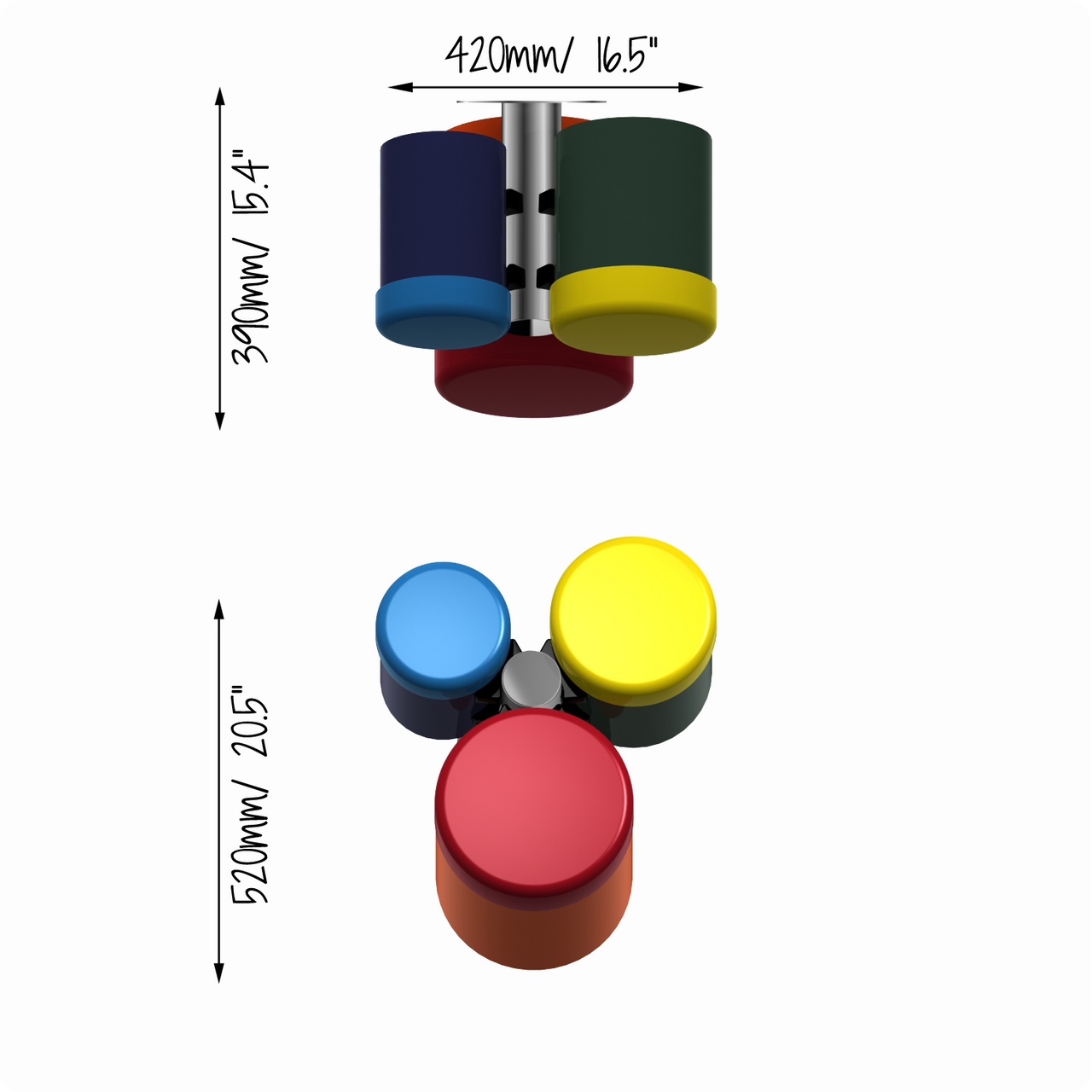 Rainbow Bongos Outdoor Instrument thumbnail 4