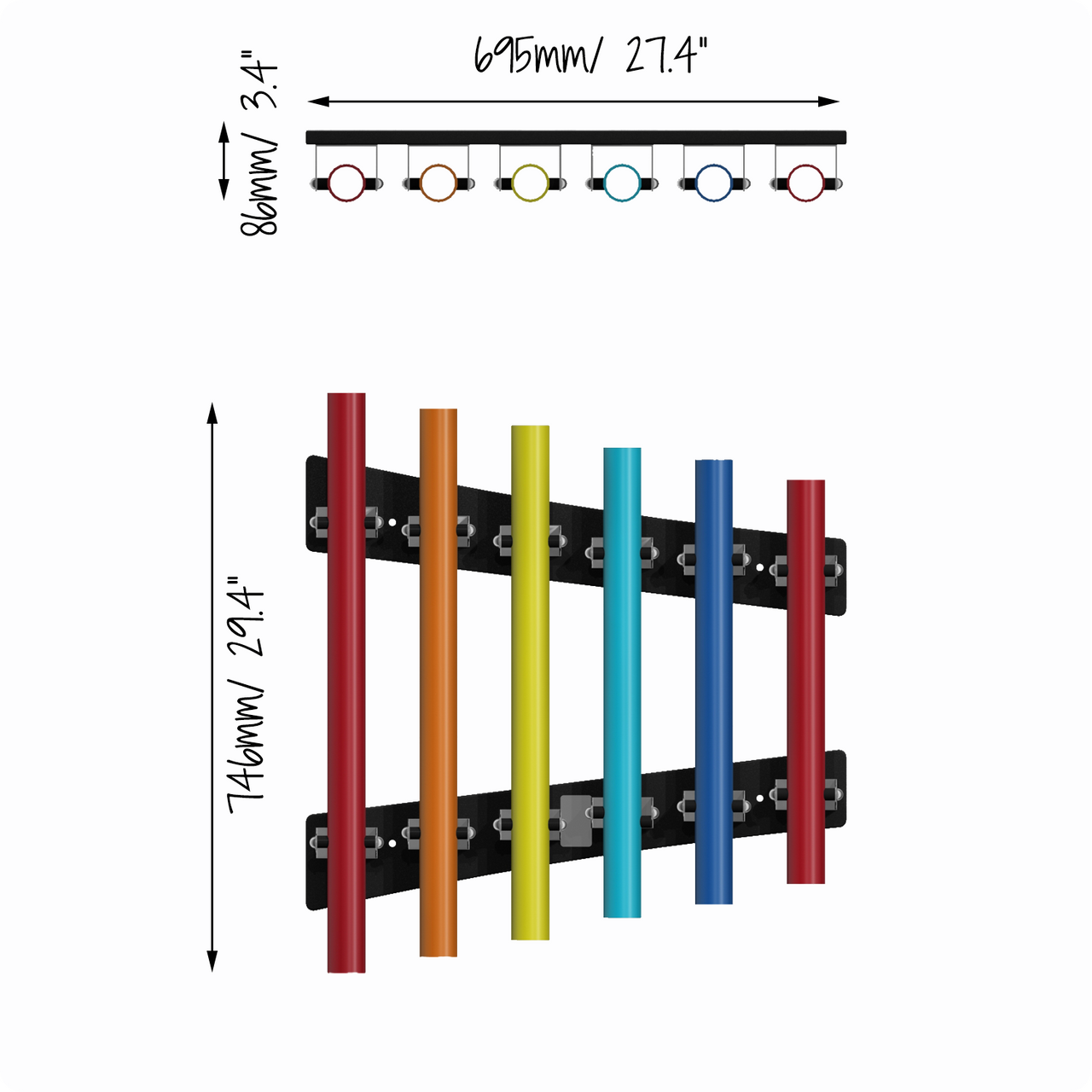 Rainbow Chimes Outdoor Instrument thumbnail 4