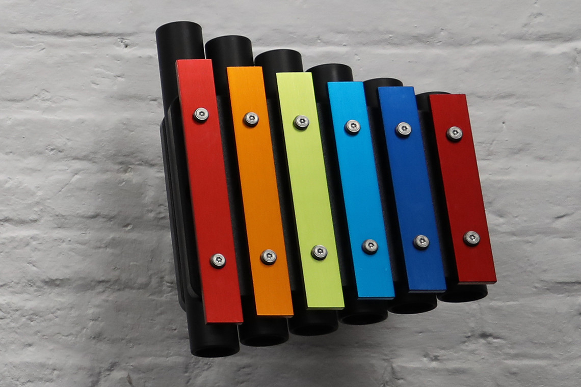 Rainbow Metallophone Outdoor Instrument thumbnail 1
