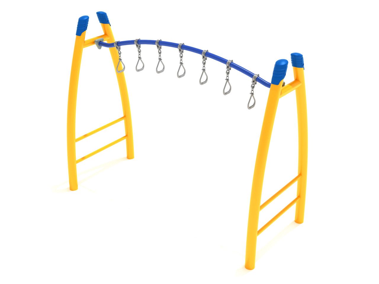 Freestanding Curved Overhead Swinging Ring Ladder thumbnail 1