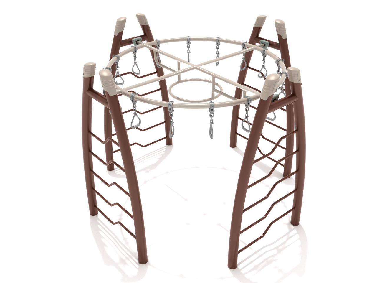 Curved Post Circle Overhead Swinging Ring Ladder thumbnail 1