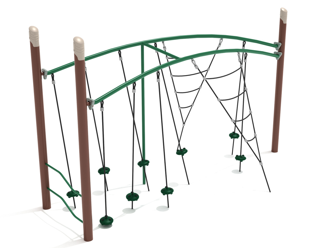 Single Post Double Tilted Lily Pad Bridge with Net Attachment thumbnail 1