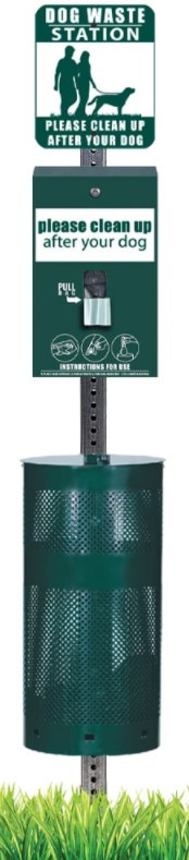 Complete Dog Waste Station with Single Pull thumbnail 4