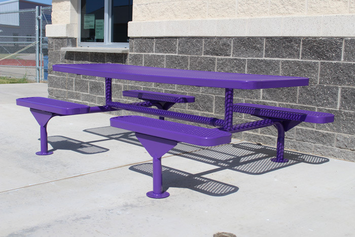 8' Rectangular Nexus Pedestal Table thumbnail 1