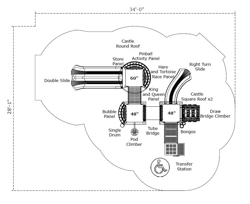 Cold Harbour Commons Castle Spark Playground Structure thumbnail 4