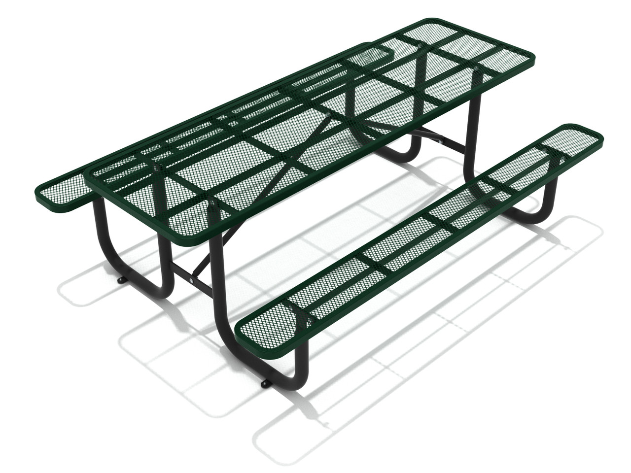 8 Ft. Expanded Steel Picnic Table thumbnail 1
