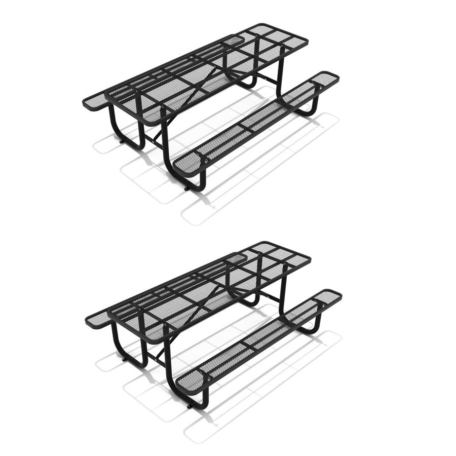 8 Ft. Expanded Steel Picnic Table thumbnail 5