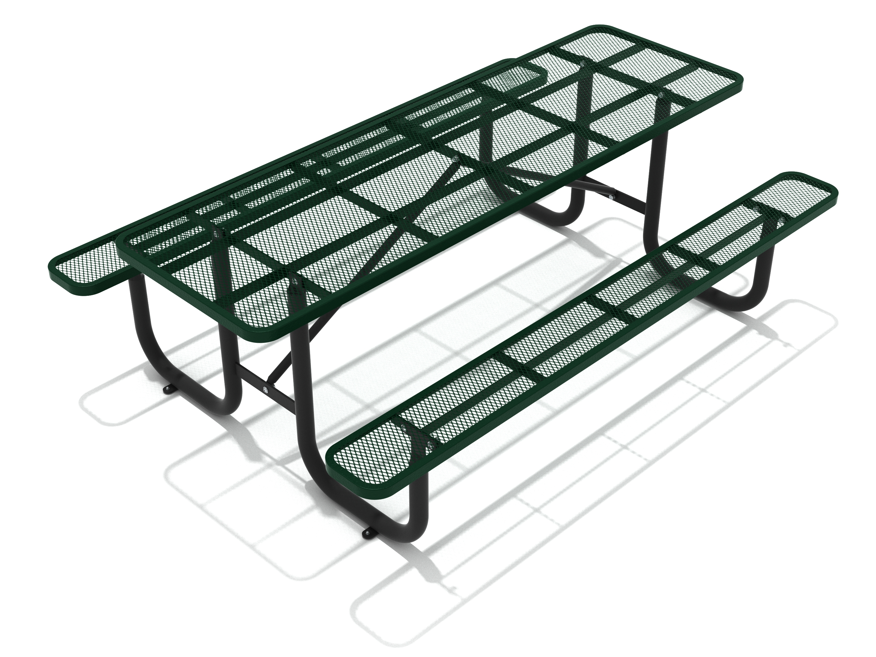 8 Ft. Expanded Steel Picnic Table thumbnail 8
