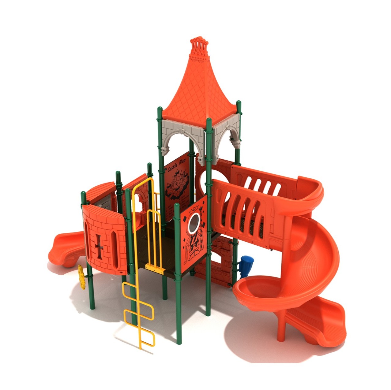 Winding River Lookout Castle Spark Playground Structure thumbnail 2