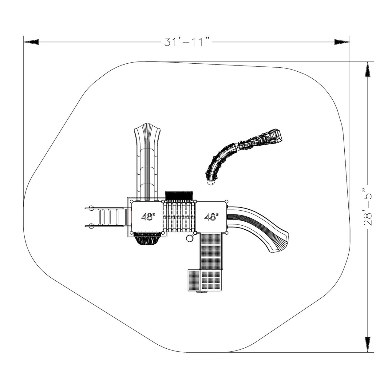 Musketeer Manor Castle Spark Playground Structure thumbnail 5