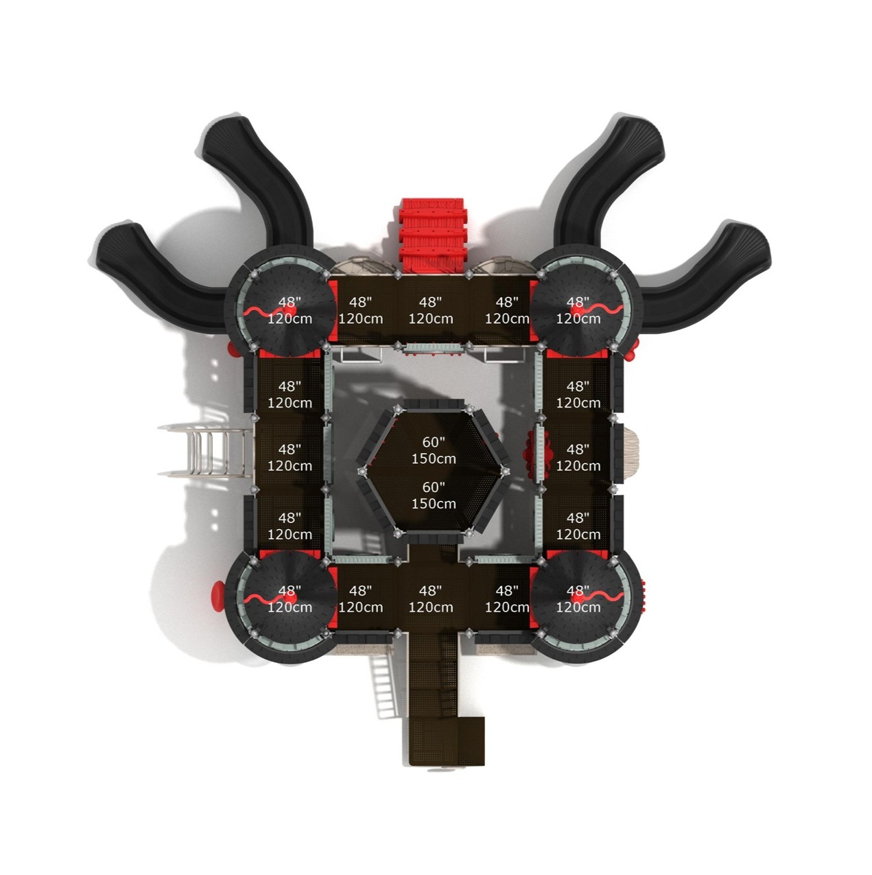 Castle Grey Maw Castle Spark Playground Structure thumbnail 5