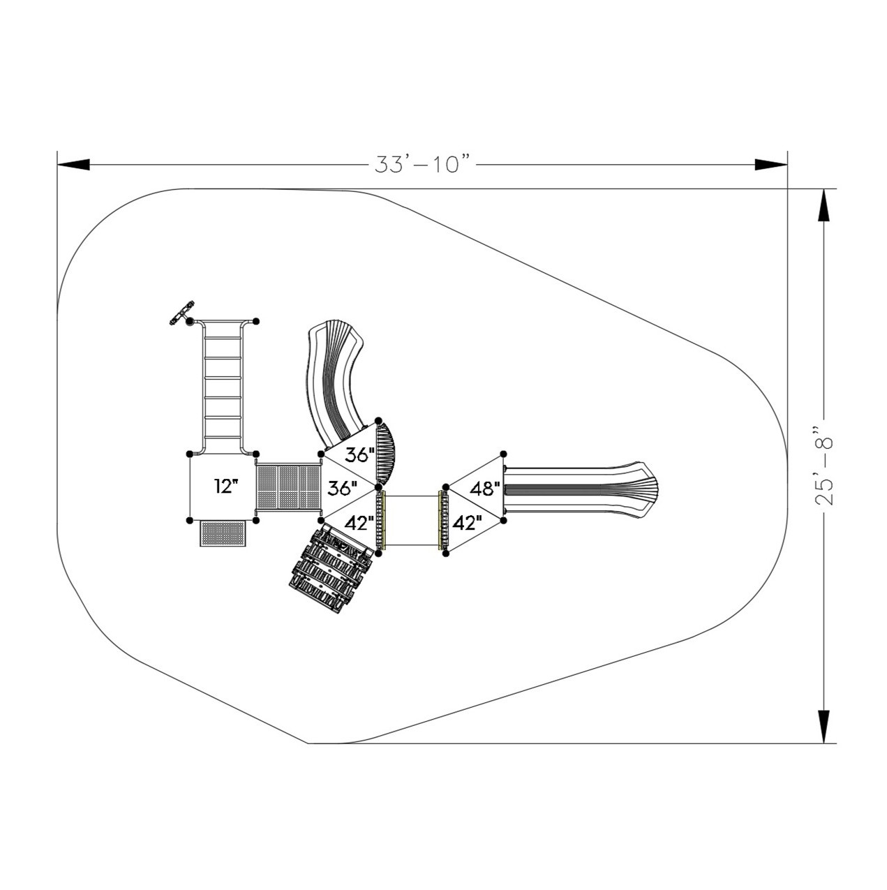 Shrieking Chateau Castle Spark Playground Structure thumbnail 5