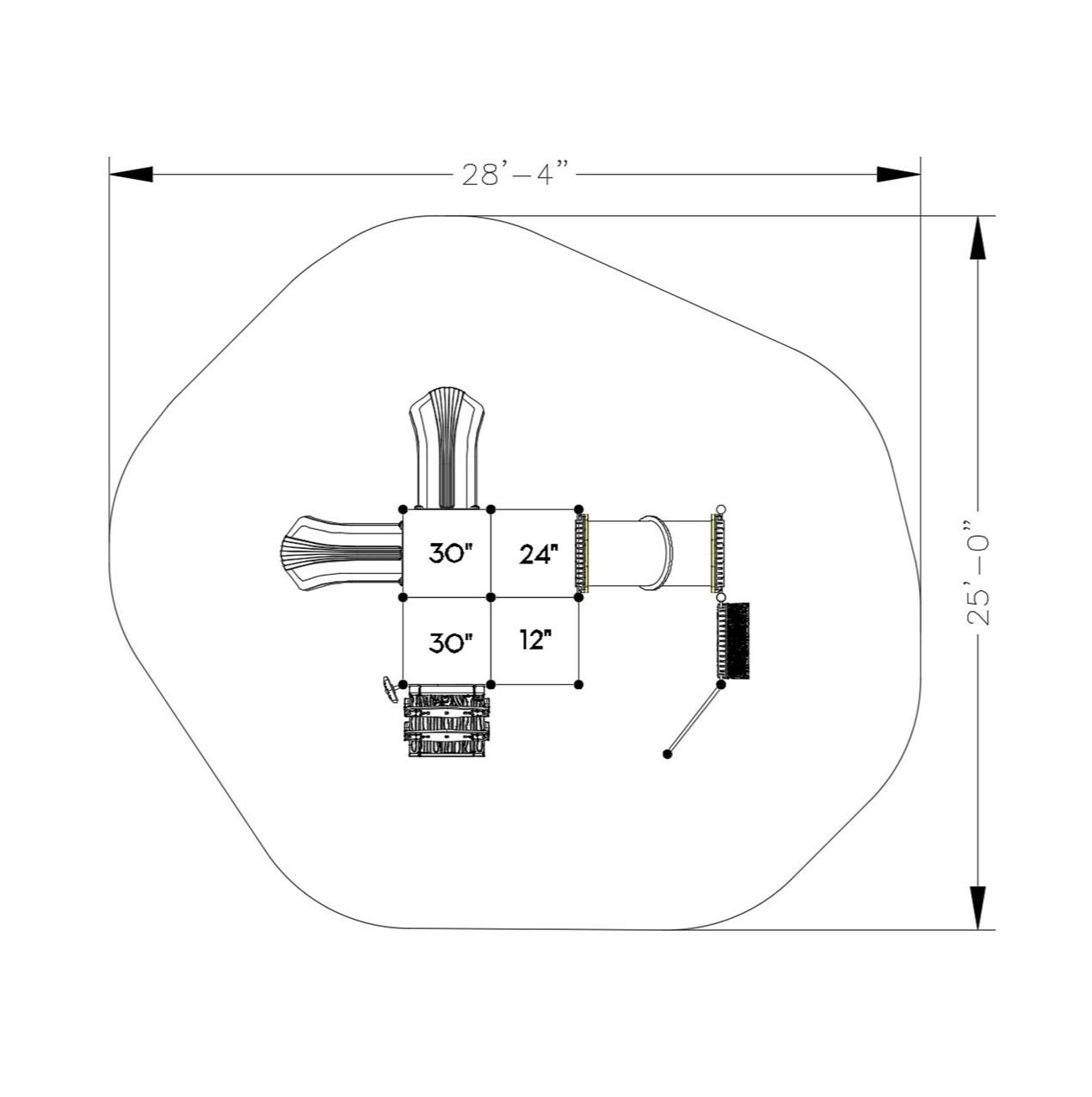 Barley Break Castle Spark Playground Structure thumbnail 4
