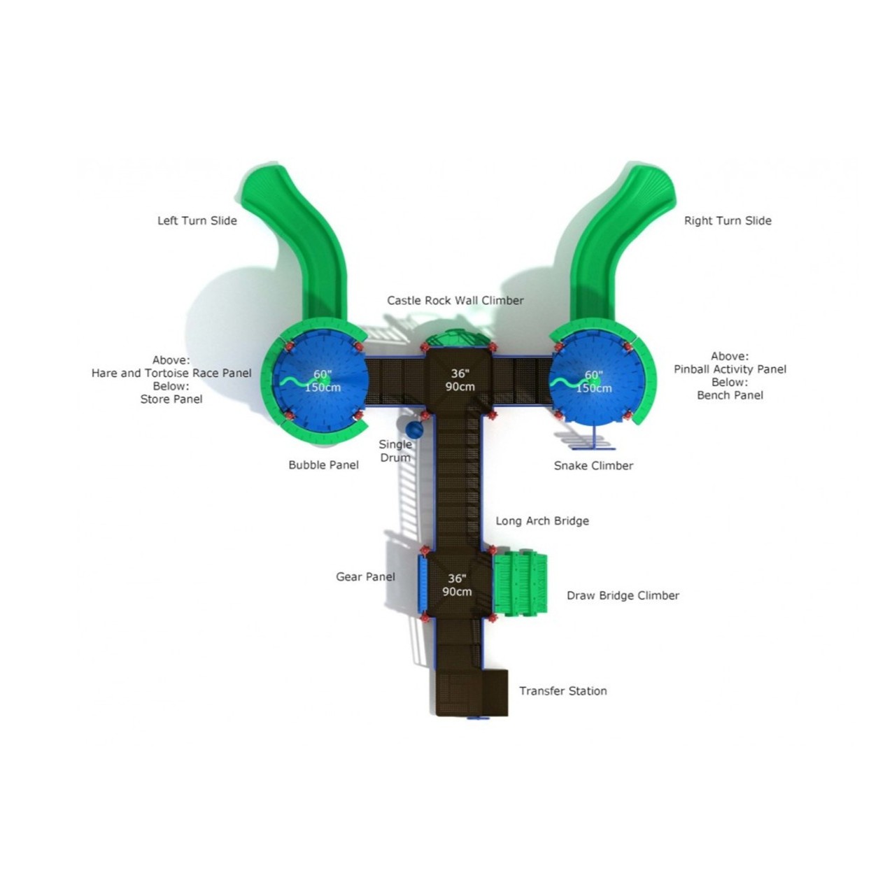 Gilded Towers Castle Spark Playground Structure thumbnail 4