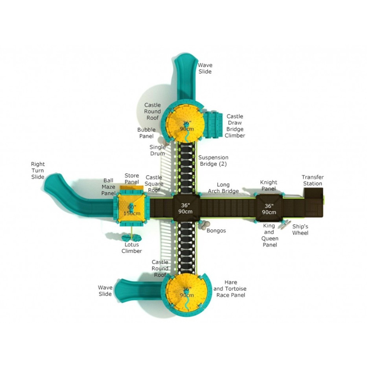 Ermine Estate Castle Spark Playground Structure thumbnail 3
