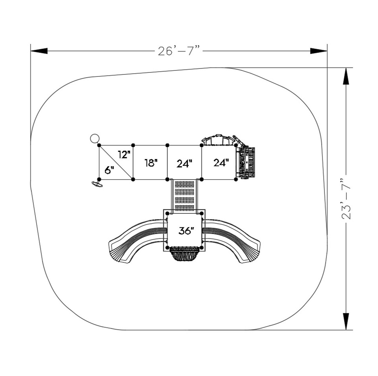 Guarded Gatehouse Castle Spark Playground Structure thumbnail 4
